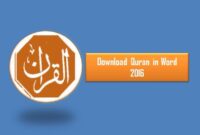 Download Quran in Word 2016