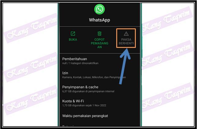 Paksa Berhenti Whatsapp